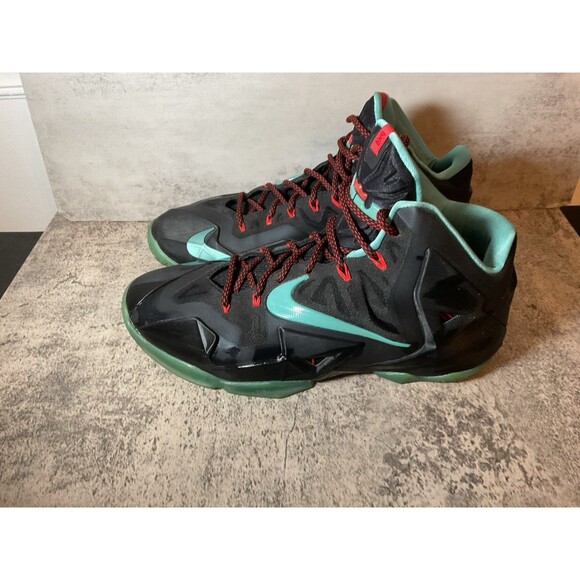 Nike Lebron 11 XI Diffused Jade Black Size 12 Sneakers 616175-004 main image 7